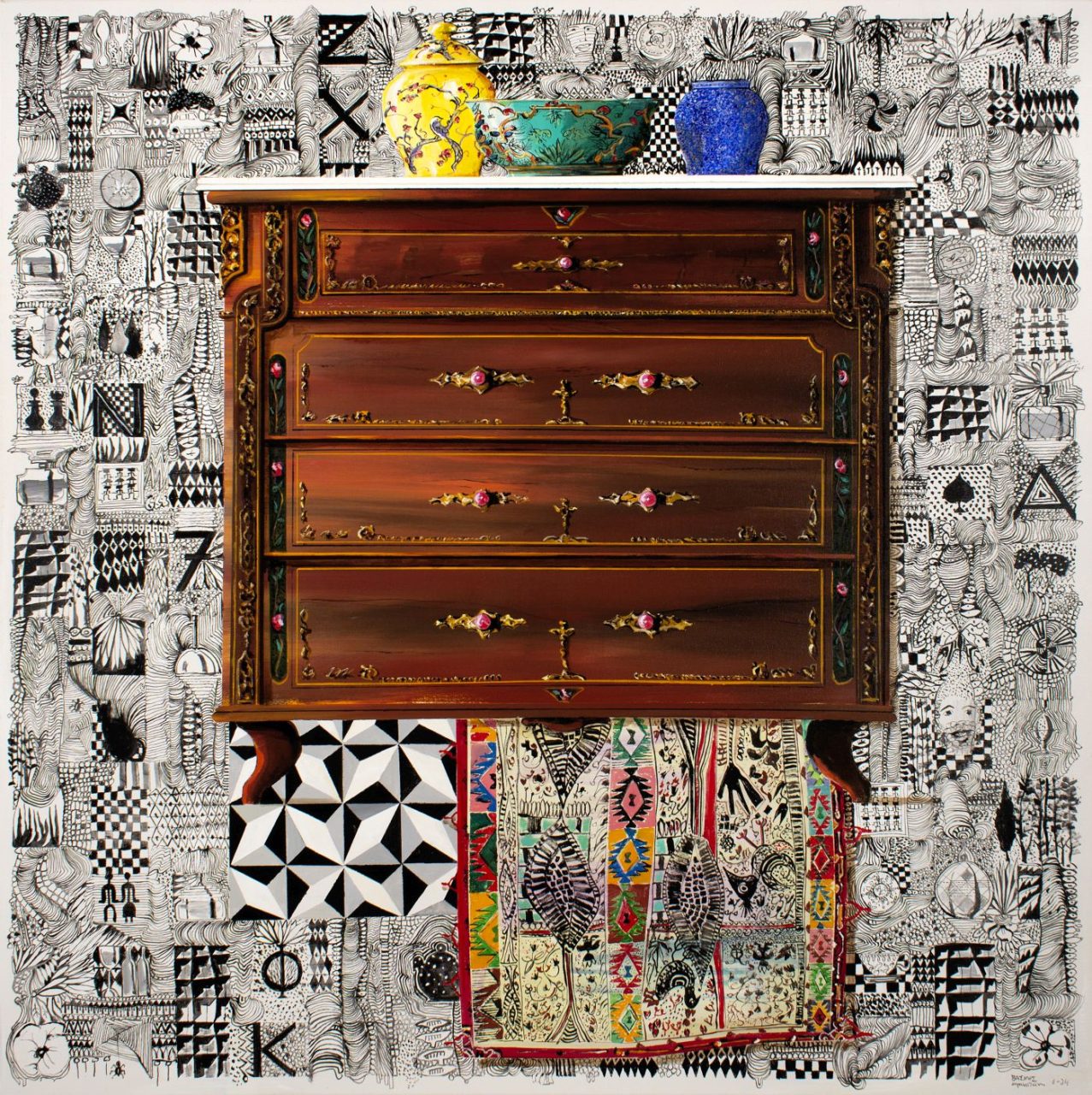 Urban-Tools-No34-the-drawerssecrets-2024-140X140cm.-acrylic-oil-gouache-on-canvas
